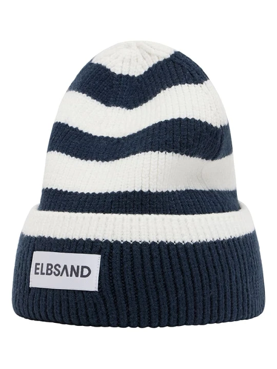 Zdjęcie produktu ELBSAND Czapka beanie "Norid" w kolorze granatowo-białym rozmiar: onesize