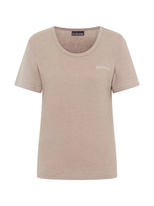 Zdjęcie produktu ELBSAND Koszulka "Liara" w kolorze beżowym rozmiar: XL