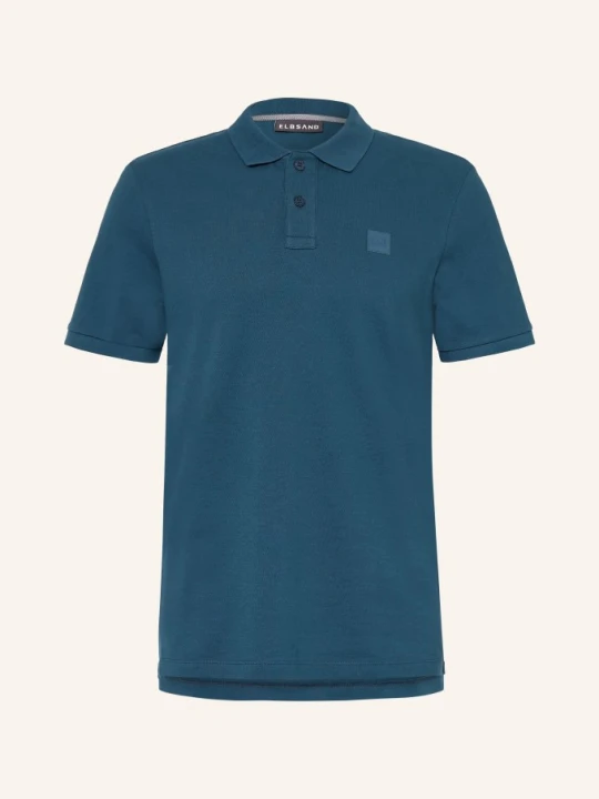 Zdjęcie produktu Elbsand Koszulka Polo Z Pikowanym Wzorem Holms Regular Fit blau GRANATOWY