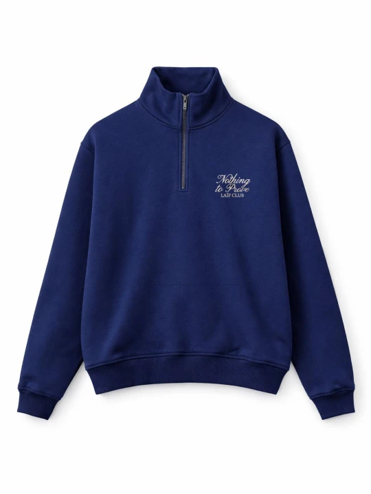 Zdjęcie produktu Elegancka bluza damska Laif-O-Lounge z kołnierzykiem polo ZIP LAÏF