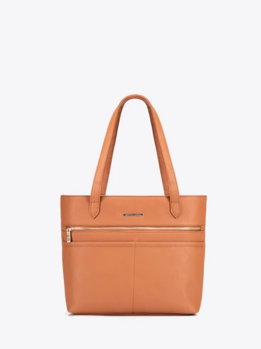 Zdjęcie produktu Elegancka damska shopperka miejska jasny brąz Wittchen