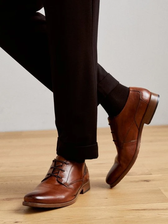 Zdjęcie produktu Biznesowe buty sznurowane Bugatti koniakowy