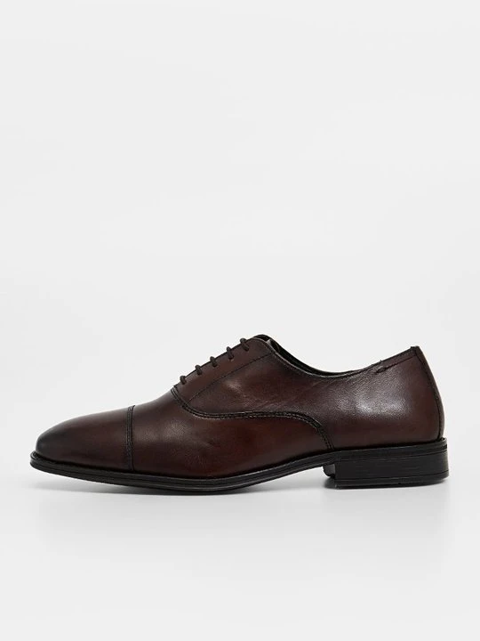Zdjęcie produktu Biznesowe buty sznurowane Dune London ciemnobrązowy