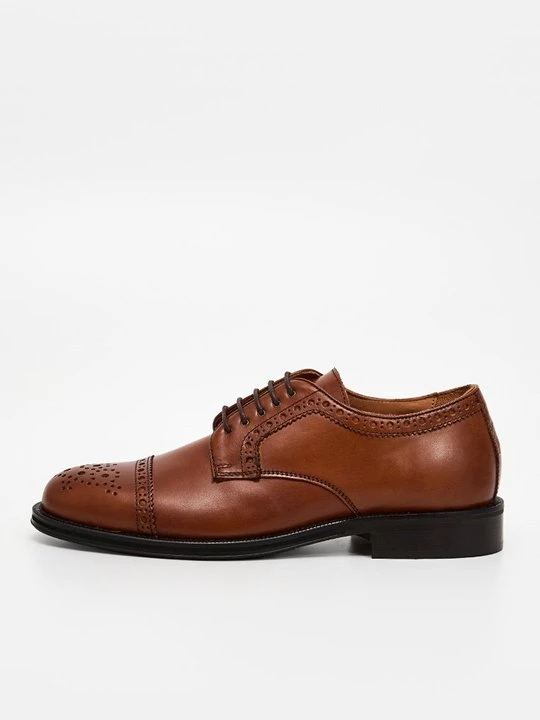 Zdjęcie produktu Biznesowe buty sznurowane Kazar brązowy