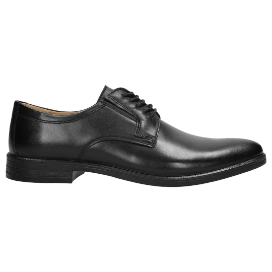 Zdjęcie produktu Czarne eleganckie półbuty męskie sznurowane 10074-51 Wojas
