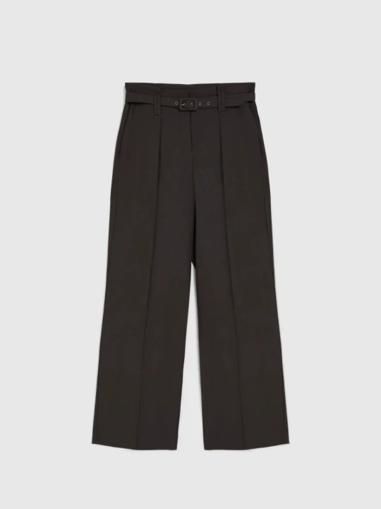 Zdjęcie produktu Eleganckie spodnie brązowe Moodo