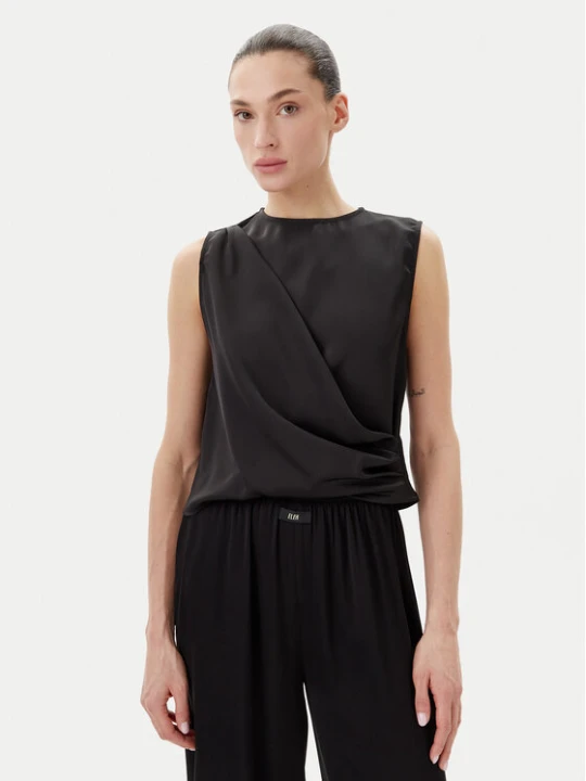 Zdjęcie produktu Eleh Bluzka ESS250183 Czarny Regular Fit