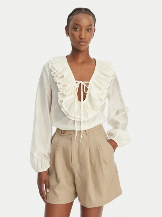 Zdjęcie produktu Eleh Bluzka SS260116 Kremowy Regular Fit