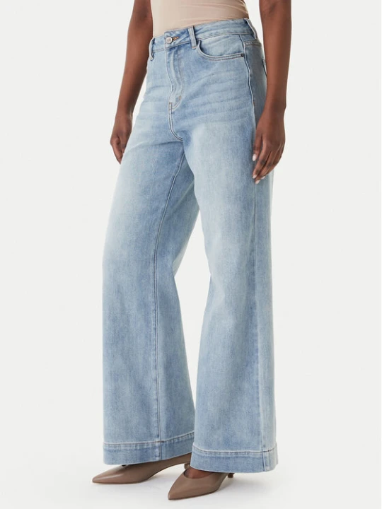 Zdjęcie produktu Eleh Jeansy EL112 Niebieski Wide Leg