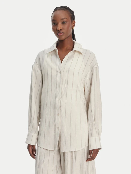 Zdjęcie produktu Eleh Koszula SS260271 Écru Relaxed Fit Kremowy