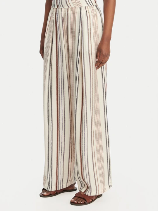 Zdjęcie produktu Eleh Spodnie materiałowe SS260132 Écru Relaxed Fit Kremowy