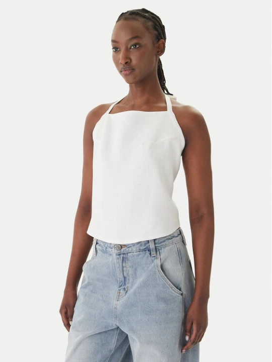 Zdjęcie produktu Eleh Top SS260067 Biały Regular Fit