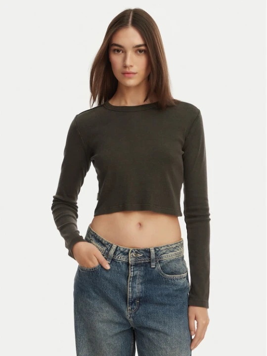 Zdjęcie produktu Element Bluzka Icon Crop W ELJKT00122 Czarny Cropp Fit