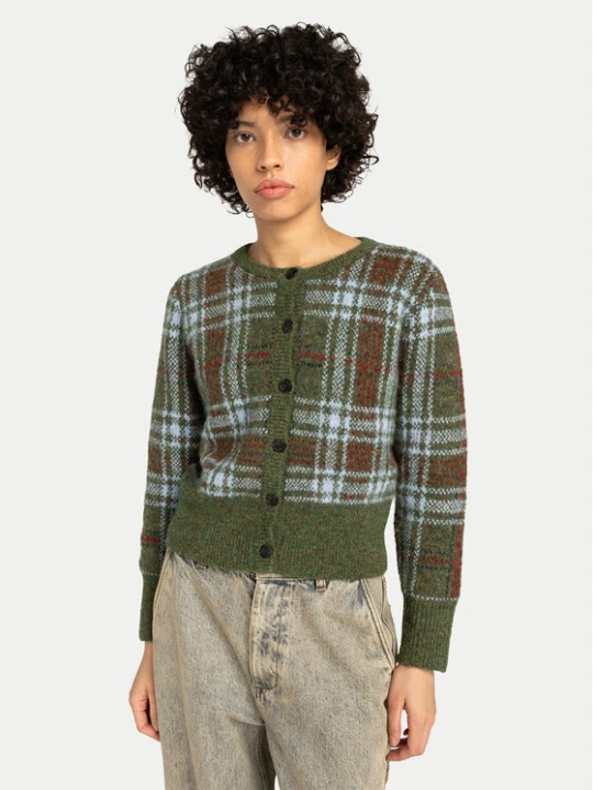 Zdjęcie produktu Element Kardigan Plaid Cardigan W ELJSW00113 Zielony Regular Fit