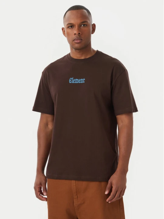 Zdjęcie produktu Element T-Shirt Bad Doggie ELYZT00560 Brązowy ciemny Regular Fit