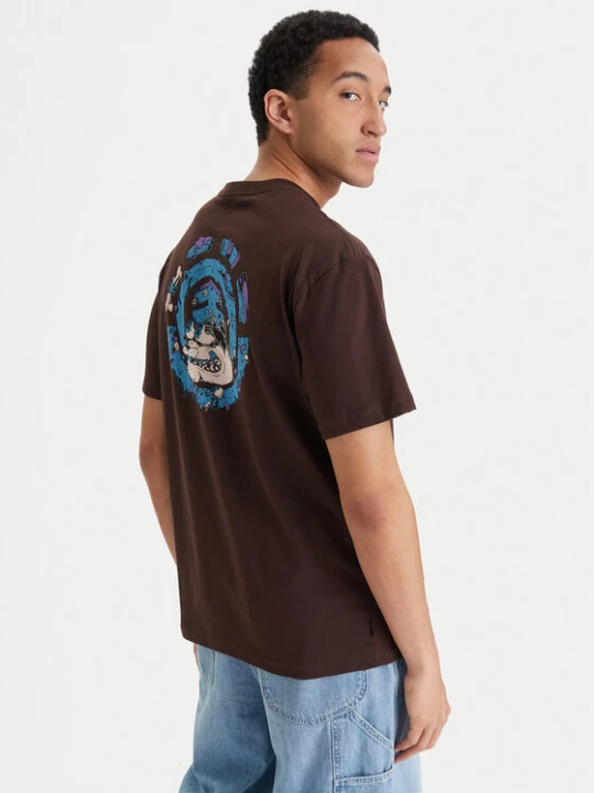 Zdjęcie produktu Element T-Shirt Bad Doggie ELYZT00560 Brązowy Relaxed Fit