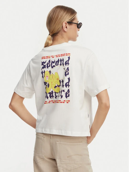 Zdjęcie produktu Element T-Shirt Second Nature W ELJZT00142 Biały Relaxed Fit