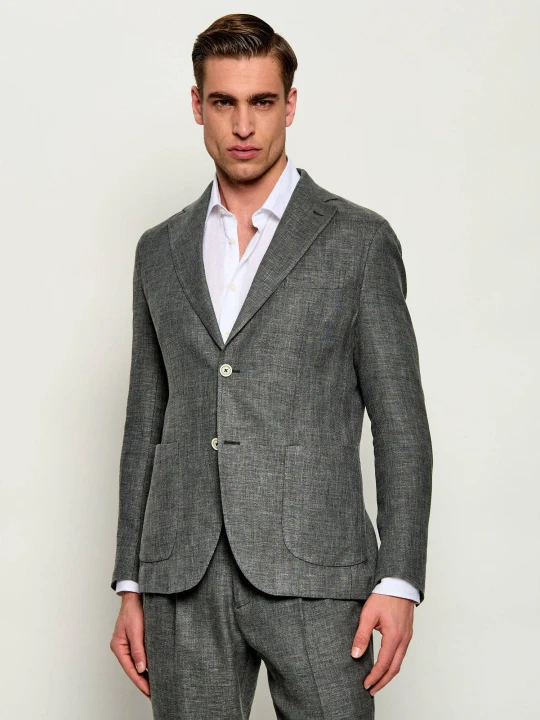 Zdjęcie produktu Eleventy Marynarka | Slim Fit | z dodatkiem jedwabiu i wełny szary