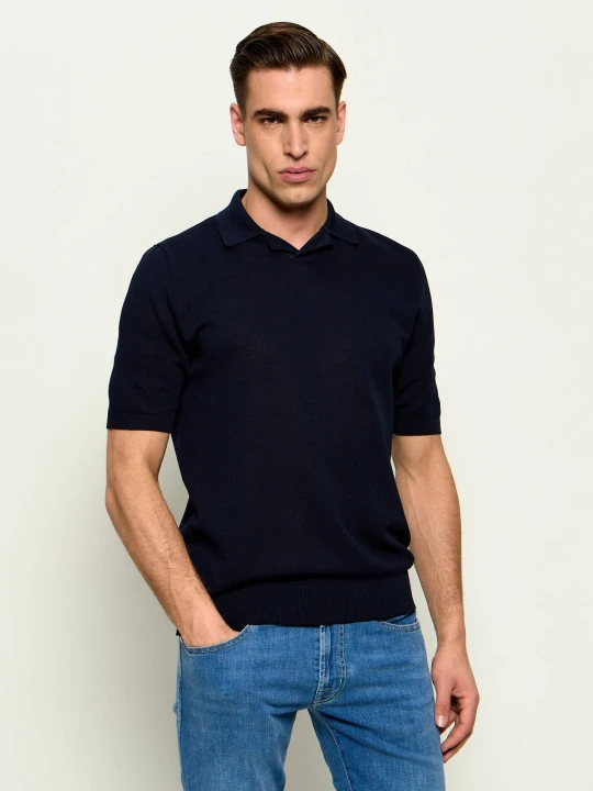 Zdjęcie produktu Eleventy Polo | Slim Fit granatowy
