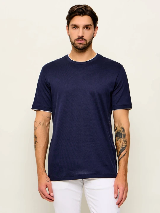 Zdjęcie produktu Eleventy T-shirt | Regular Fit granatowy