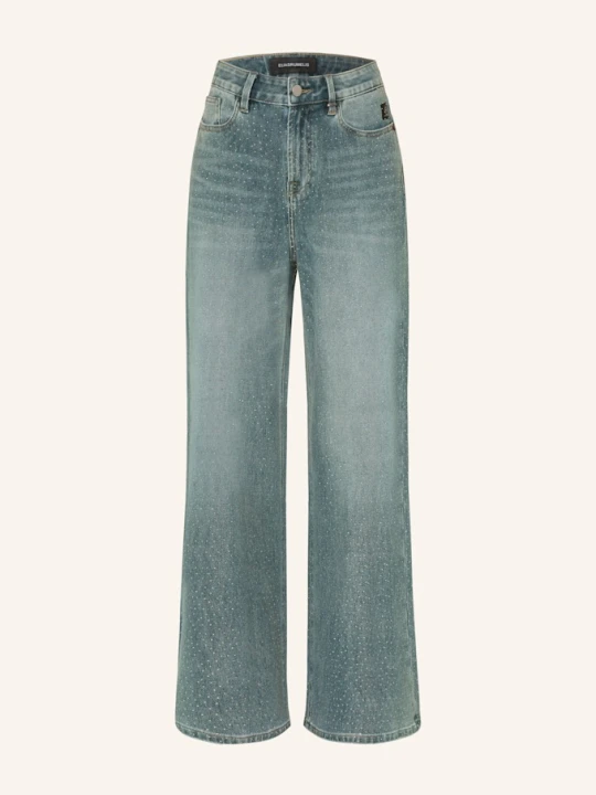 Zdjęcie produktu Elias Rumelis Jeansy Wide Leg Kalea Sparkle Z Ozdobnymi Kamykami blau 1161 sky grey blue