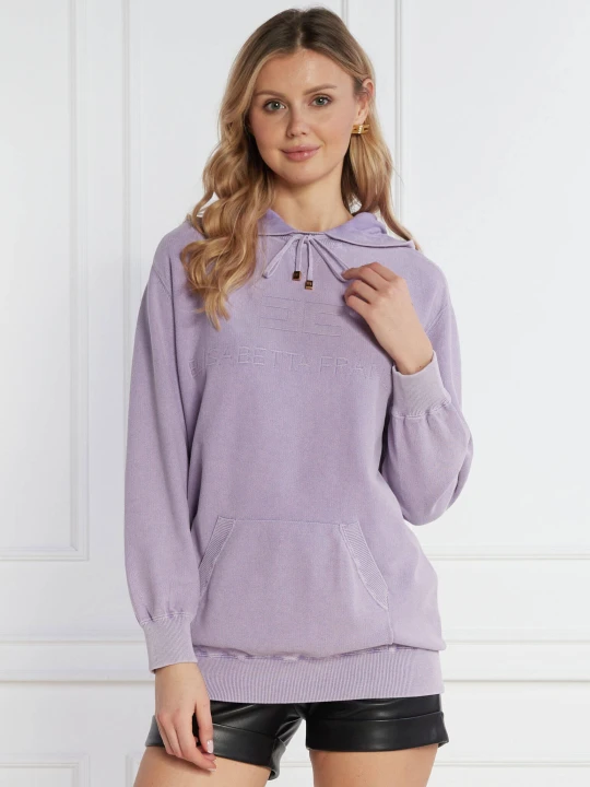 Zdjęcie produktu Elisabetta Franchi Bluza | Oversize fit lawendowy