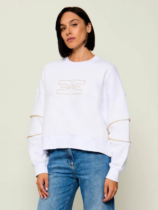 Zdjęcie produktu Elisabetta Franchi Bluza | Relaxed fit biały