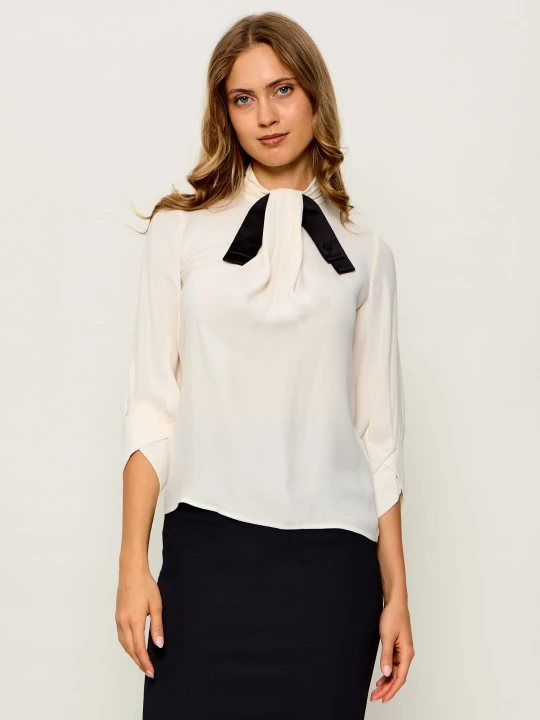 Zdjęcie produktu Elisabetta Franchi Bluzka | Regular Fit ecru