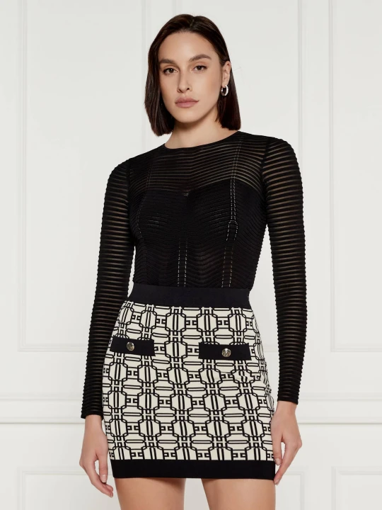Zdjęcie produktu Elisabetta Franchi Body | Slim Fit czarny