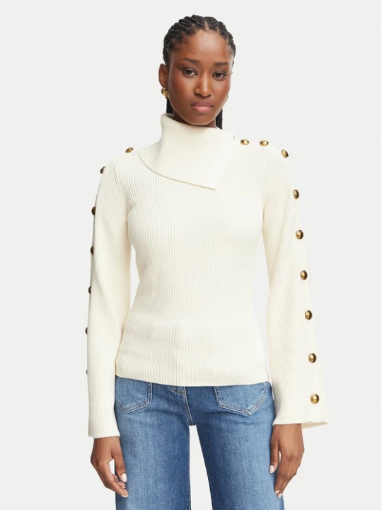 Zdjęcie produktu Elisabetta Franchi Golf MK-03S-66E2-V420 Brązowy jasny Slim Fit