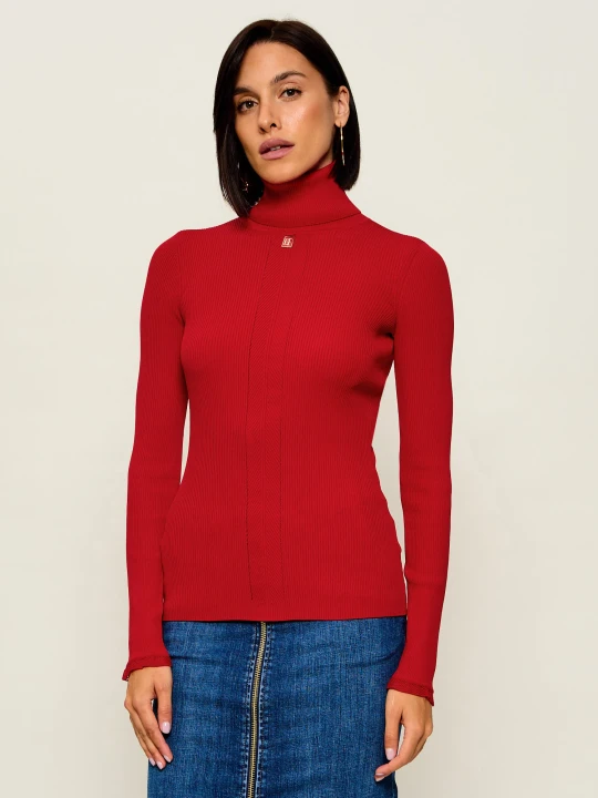 Zdjęcie produktu Elisabetta Franchi Golf | Slim Fit czerwony
