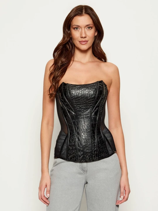 Zdjęcie produktu Elisabetta Franchi Gorset | Slim Fit czarny