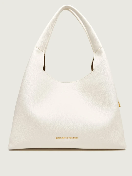 Zdjęcie produktu Elisabetta Franchi Hobo + saszetka ecru