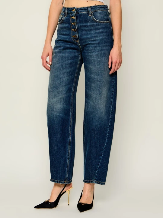 Zdjęcie produktu Elisabetta Franchi Jeansy | carrot fit granatowy