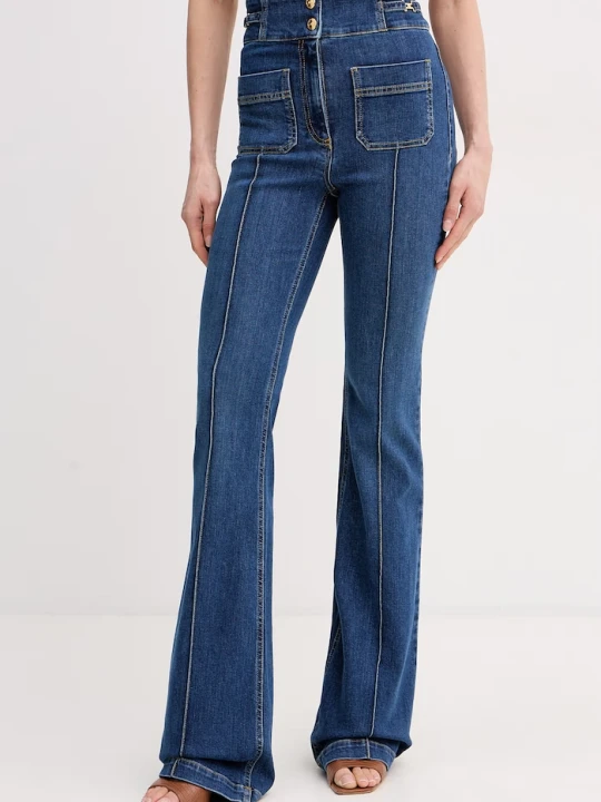 Zdjęcie produktu Elisabetta Franchi jeansy flare damskie niebieski