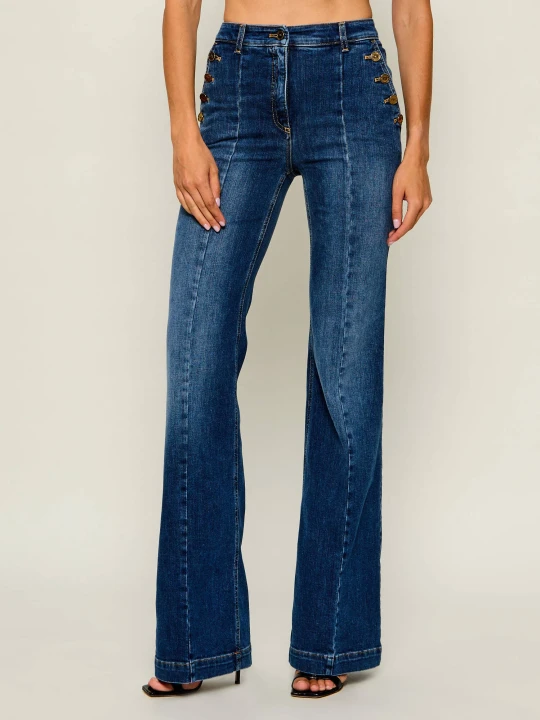 Zdjęcie produktu Elisabetta Franchi Jeansy | flare fit niebieski