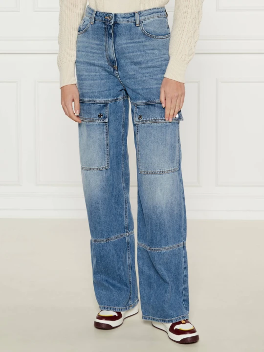 Zdjęcie produktu Elisabetta Franchi Jeansy | Oversize fit niebieski