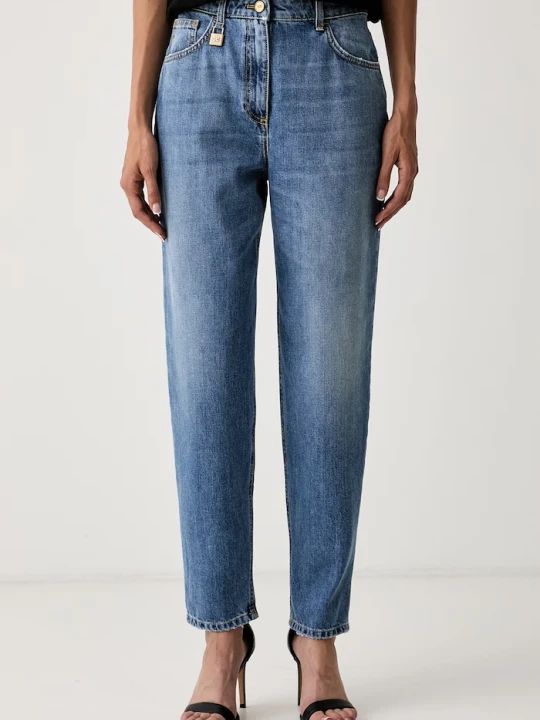 Zdjęcie produktu Elisabetta Franchi jeansy relaxed fit damskie niebieski