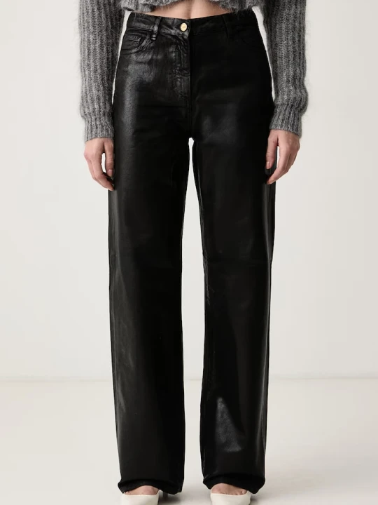 Zdjęcie produktu Elisabetta Franchi jeansy straight damskie czarny
