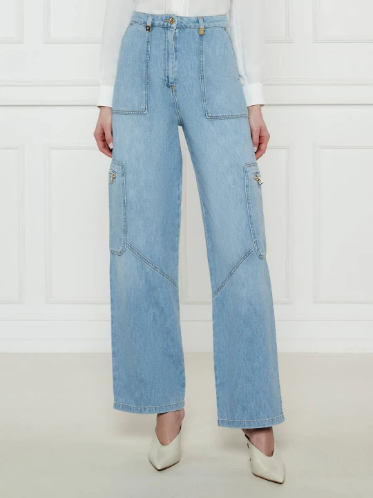 Zdjęcie produktu Elisabetta Franchi Jeansy | Straight fit niebieski