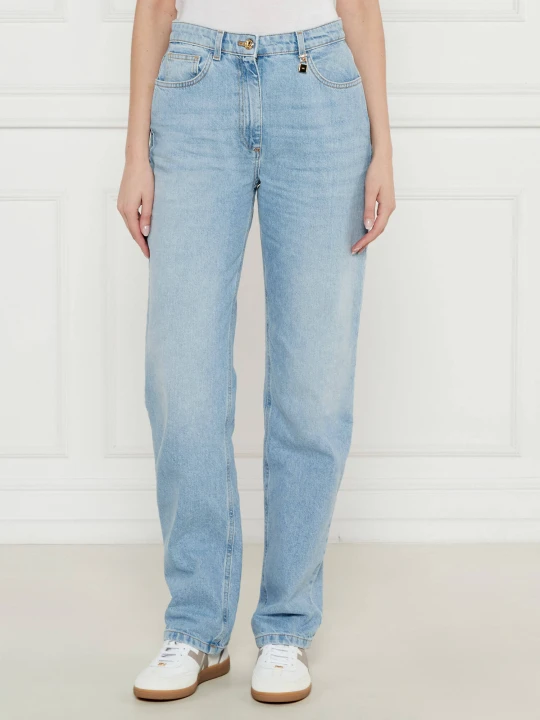 Zdjęcie produktu Elisabetta Franchi Jeansy | Straight fit | high waist niebieski