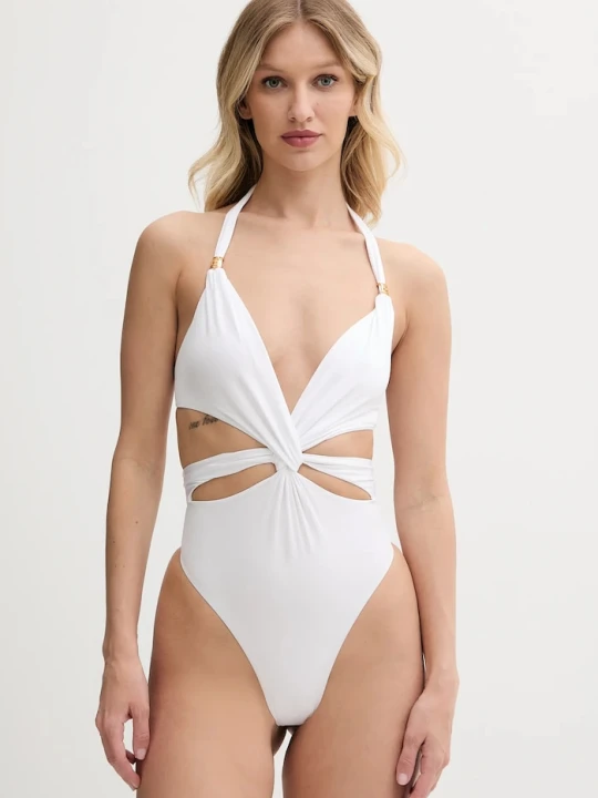 Zdjęcie produktu Elisabetta Franchi jednoczęściowy strój kąpielowy biały