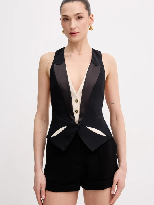 Zdjęcie produktu Elisabetta Franchi kamizelka wieczorowa damska czarny