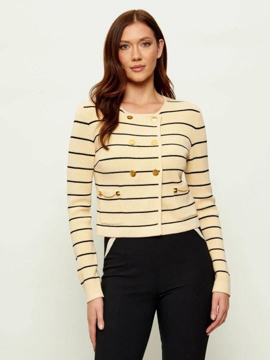 Zdjęcie produktu Elisabetta Franchi Kardigan | Cropped Fit beżowy