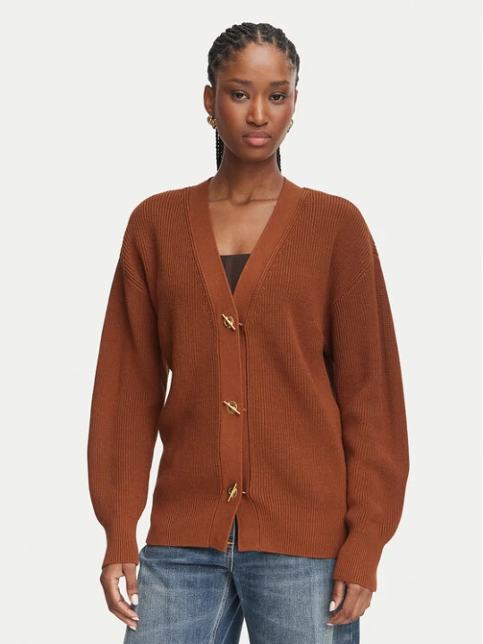 Zdjęcie produktu Elisabetta Franchi Kardigan MK-01S-66E2-V400 Brązowy Regular Fit