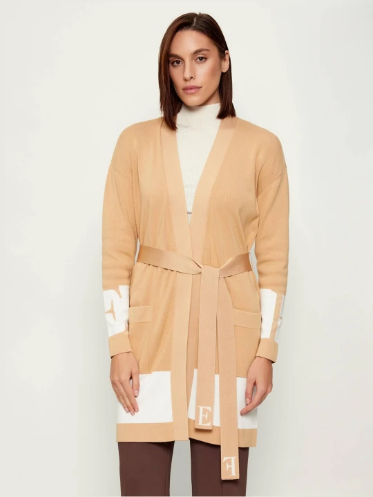 Zdjęcie produktu Elisabetta Franchi Kardigan | Regular Fit beżowy