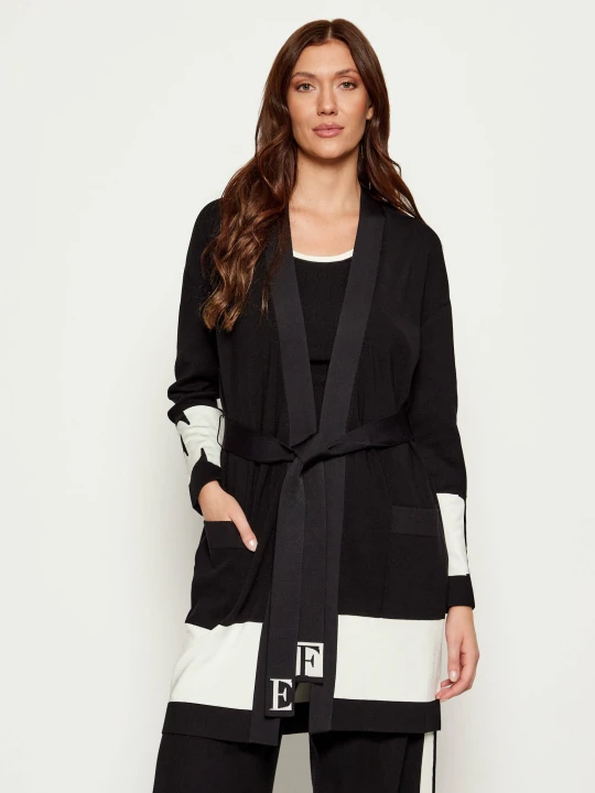 Zdjęcie produktu Elisabetta Franchi Kardigan | Regular Fit czarny