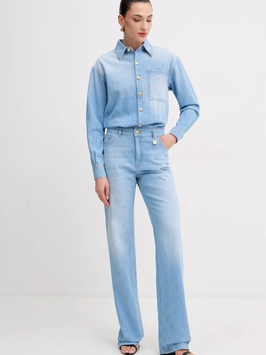 Zdjęcie produktu Elisabetta Franchi kombinezon damski jeansowy niebieski