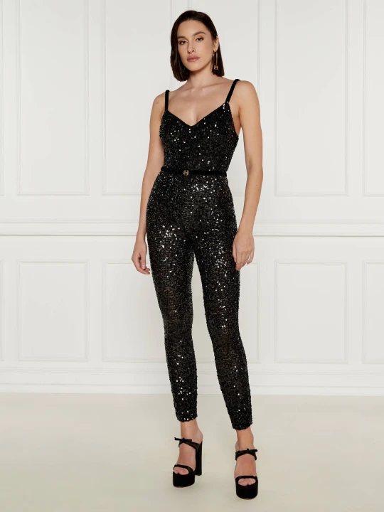 Zdjęcie produktu Elisabetta Franchi Kombinezon | Slim Fit czarny