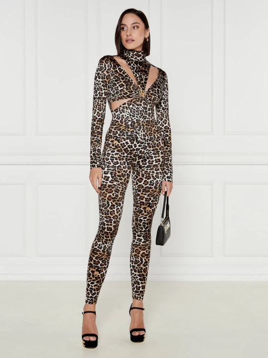 Zdjęcie produktu Elisabetta Franchi Kombinezon | Slim Fit brązowy